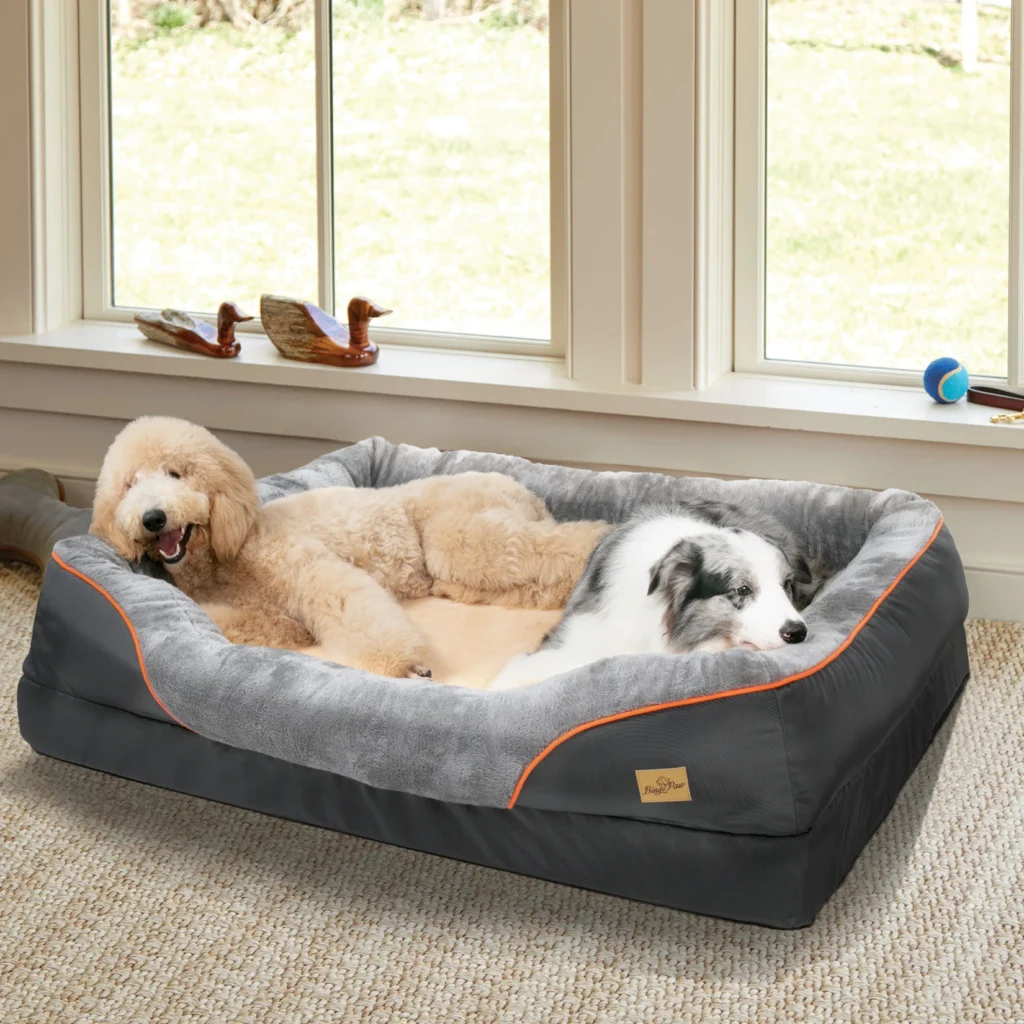 Soft plush cat calming bed for comfortable indoor rest