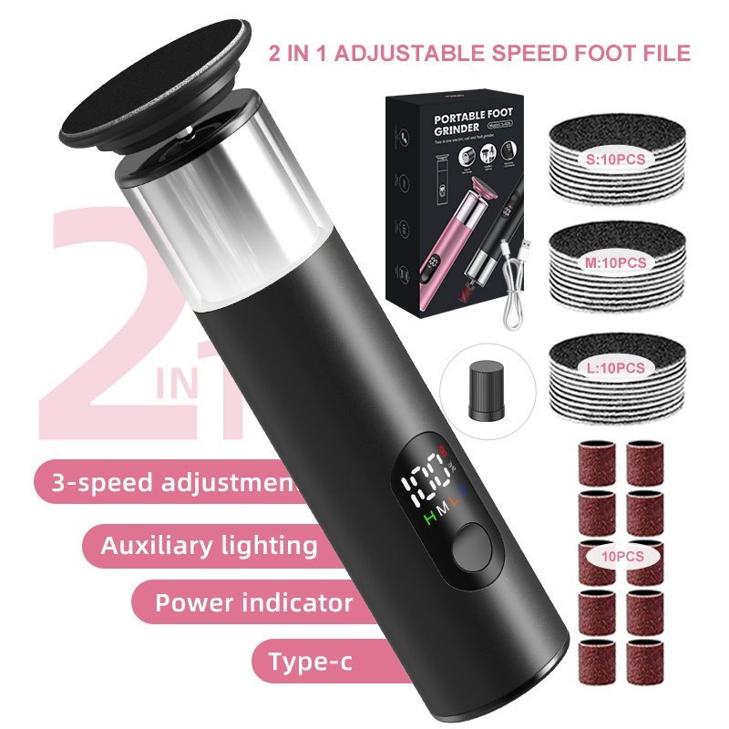 Personal grooming and pet grooming tips: 2-in-1 electric foot callus remover for owners.