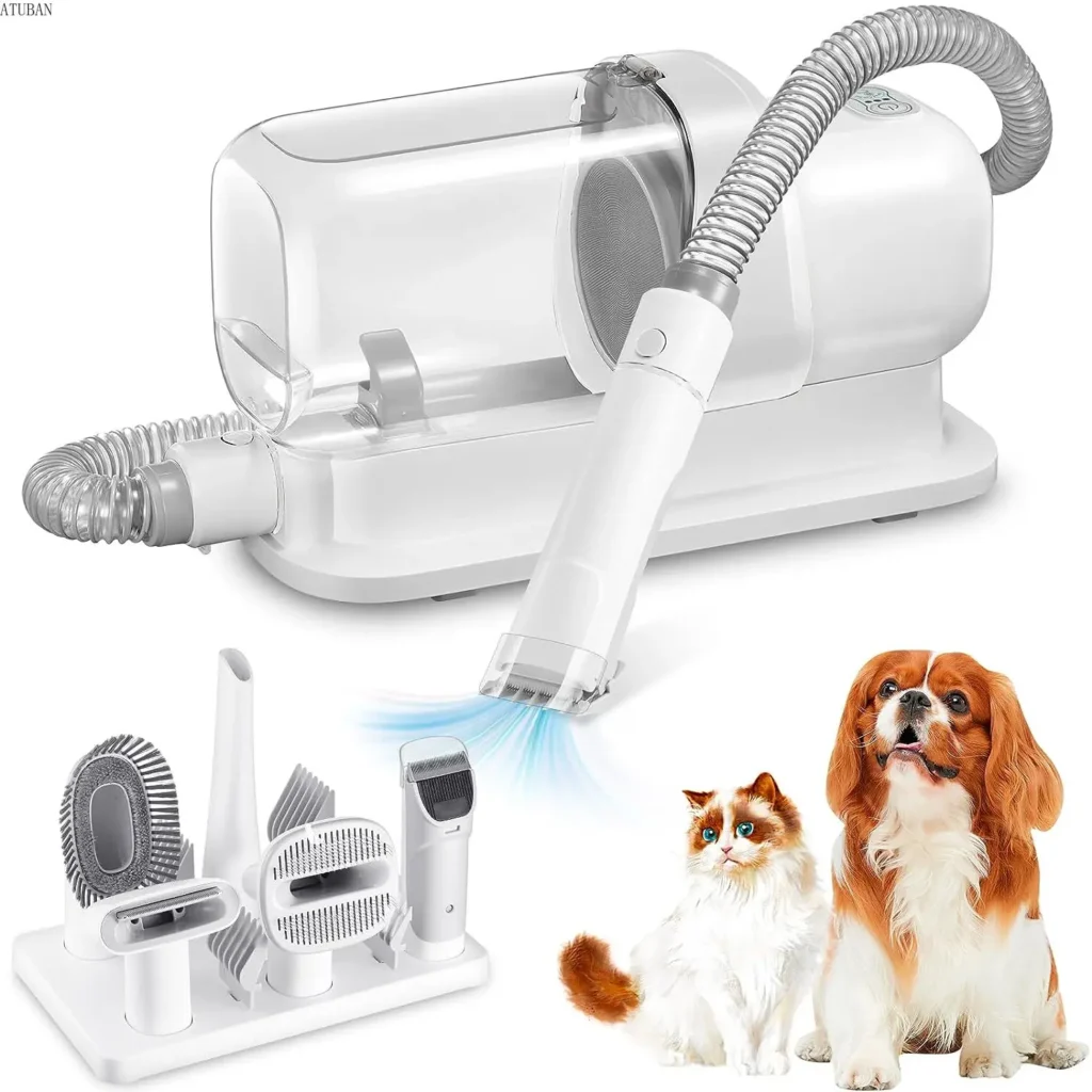 Using a quiet grooming vacuum to maintain a calm pet environment UK.