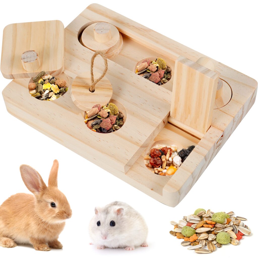 Interactive butterfly hide and seek squeaky toy for feline mental stimulation and play.
