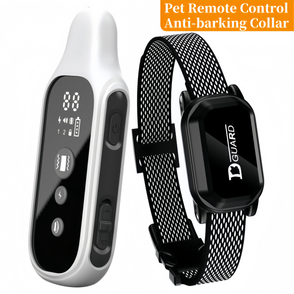 Dog training collar to help with outdoor pet play and enrichment.