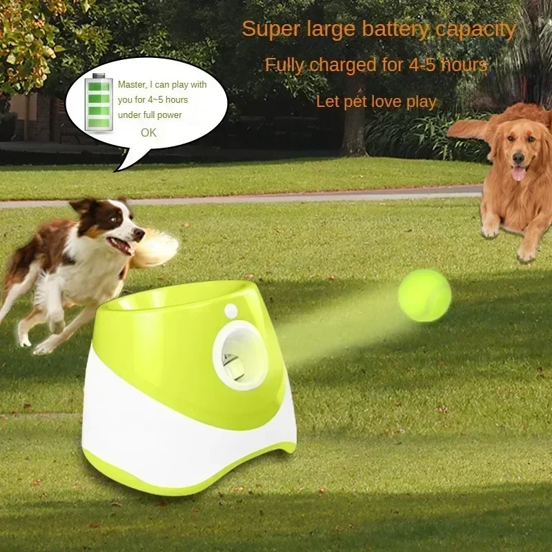 Premium rechargeable automatic ball launcher for large breed dogs.