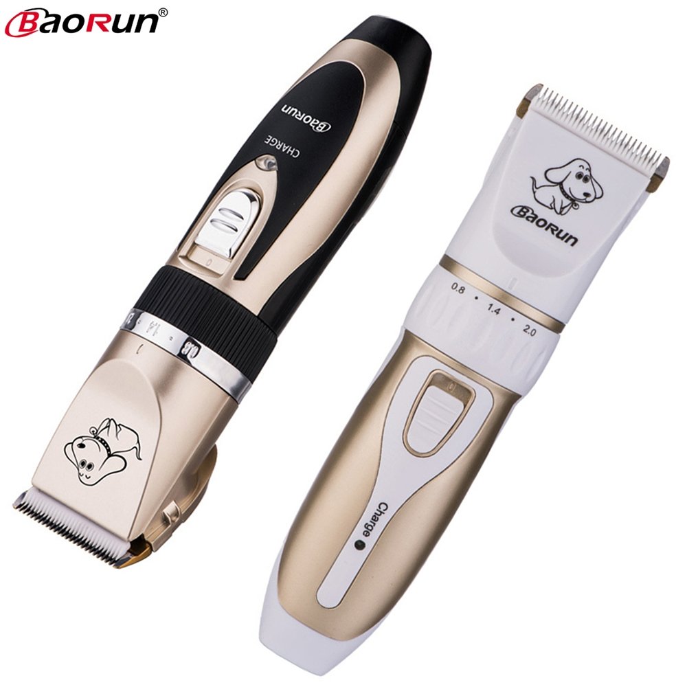 Baron professional rechargeable dog grooming clipper set.