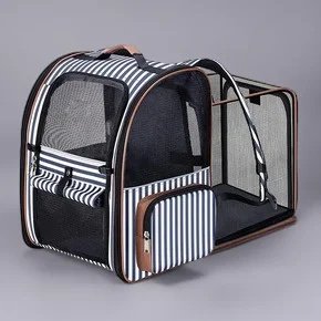 Expandable airline-approved pet carrier, a must-have among pet travel essentials UK.