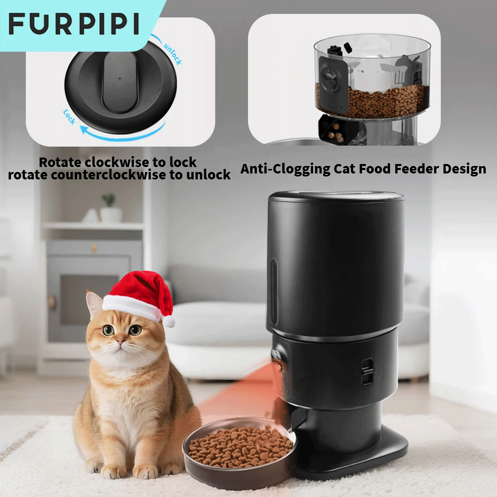 Rojeco 2L smart WiFi automatic pet feeder for cats and small dogs.
