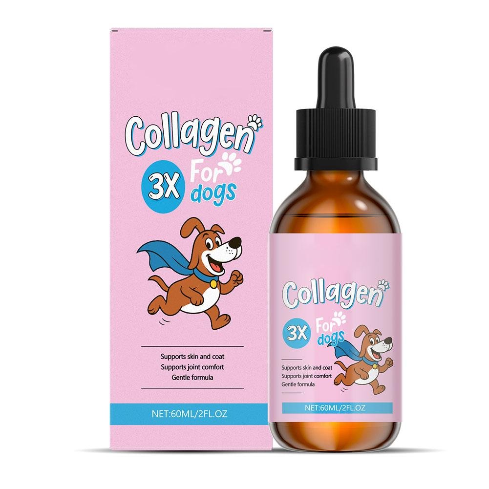 Premium pet collagen drops to support skin care and overall pet wellbeing.