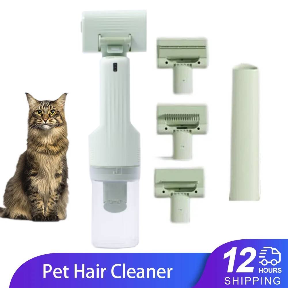 Ellizzysal 5-brush kit with dust cup for mess-free grooming.