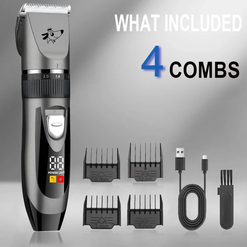 Close up of safe pet hair cutting tools.