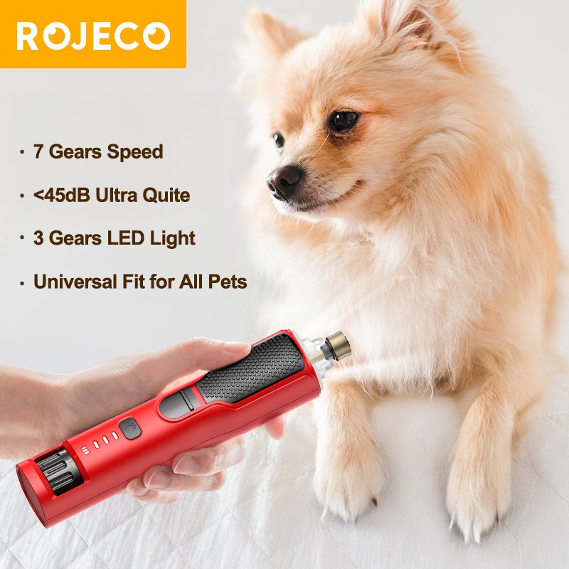 LED pet nail grinder for safe at-home dog grooming.