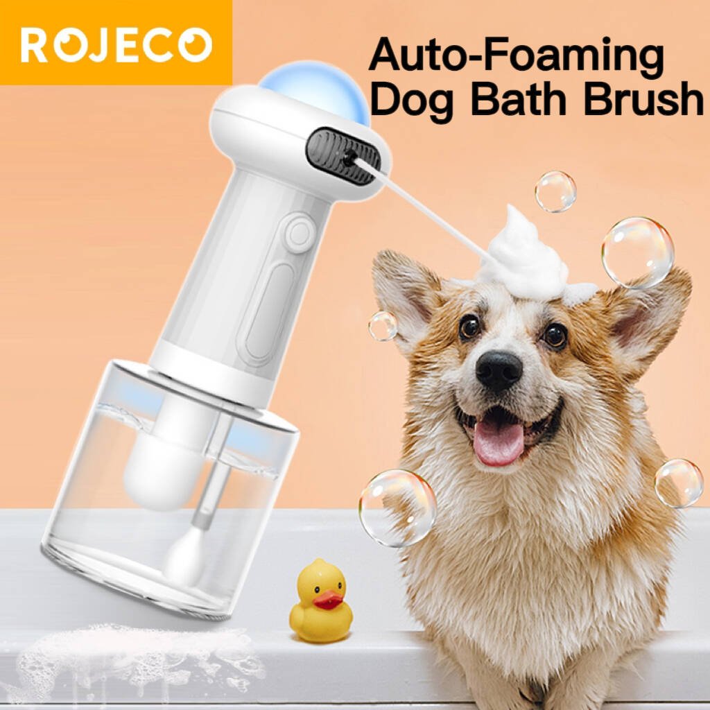 Automatic soap dispenser for pet bath time