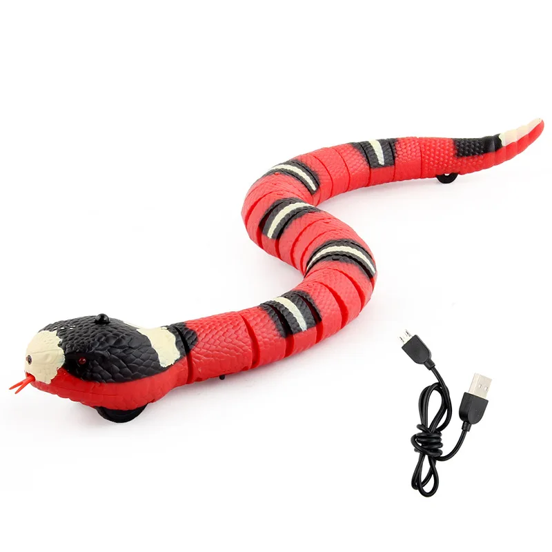 Smart sensing automatic snake toy, one of the best interactive pet toys UK for indoor cats.