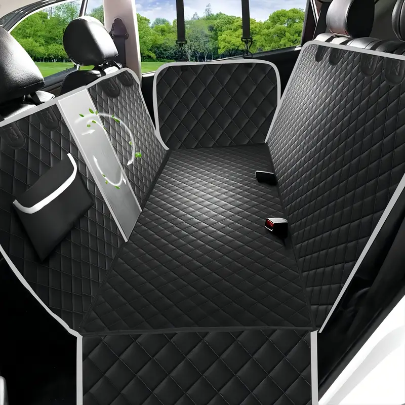 Safety harness used with pet car seat protector