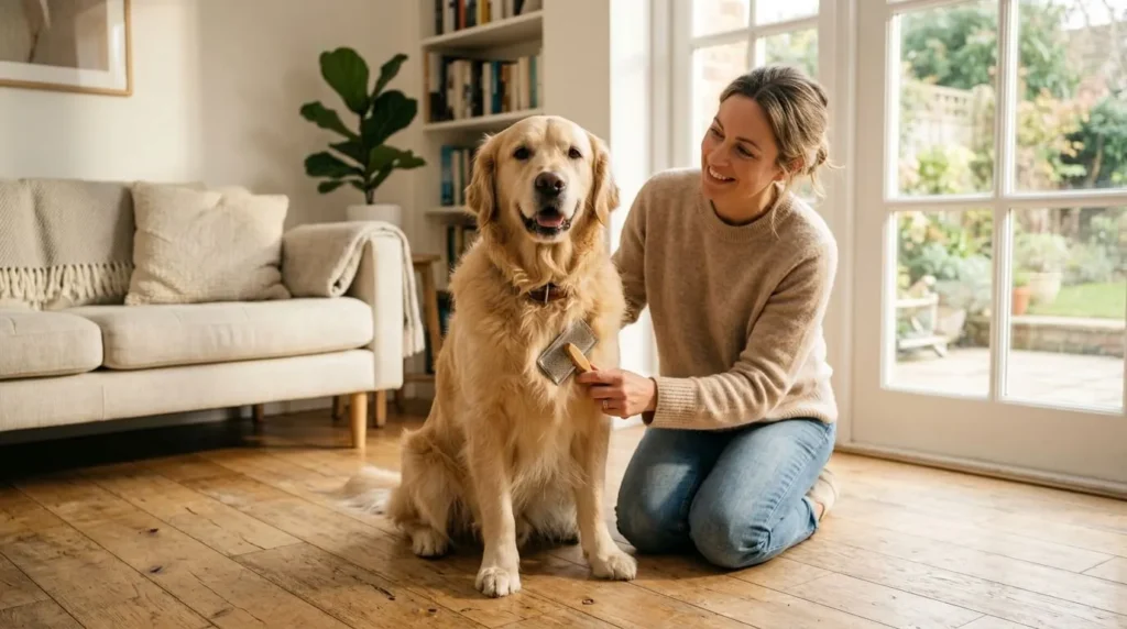 Professional dog and cat grooming at home setup